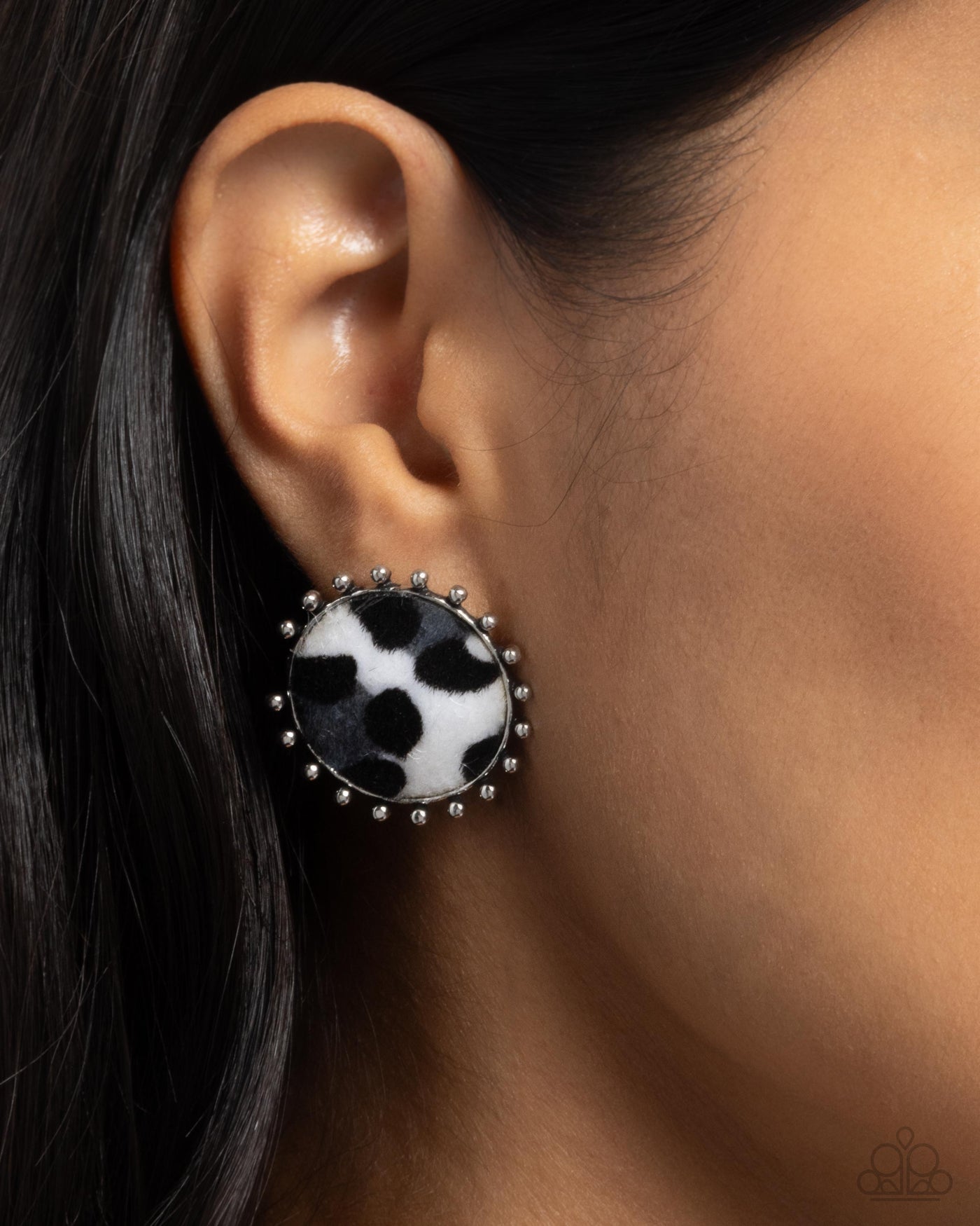 Paparazzi ♥ Cowhide Couture  ♥ Post Earrings