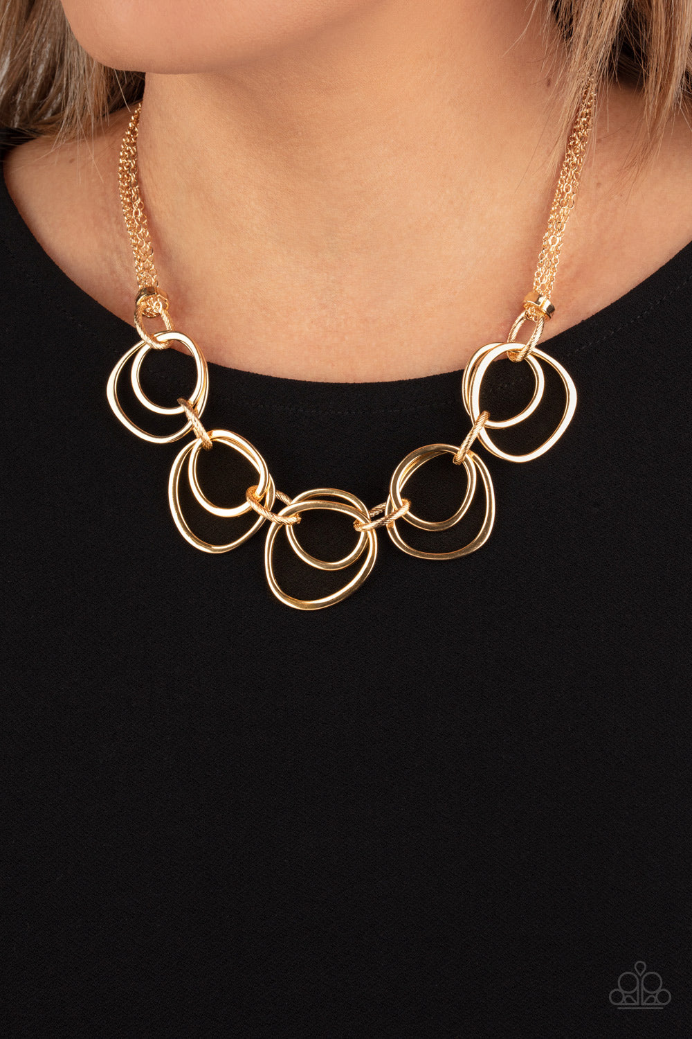 Paparazzi Asymmetrical Adornment - Gold