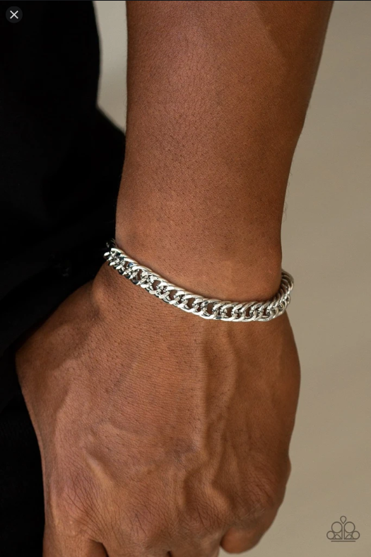 Paparazzi AWOL Silver Urban Bracelet